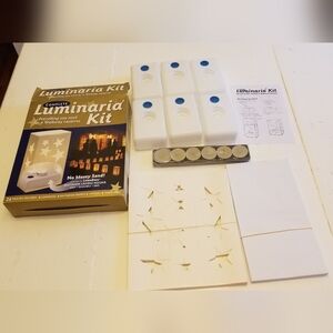 NIB Complete Luminaria Kit 6 Walkway Lanterns Outdoor Candke Holder 24 PC Kit